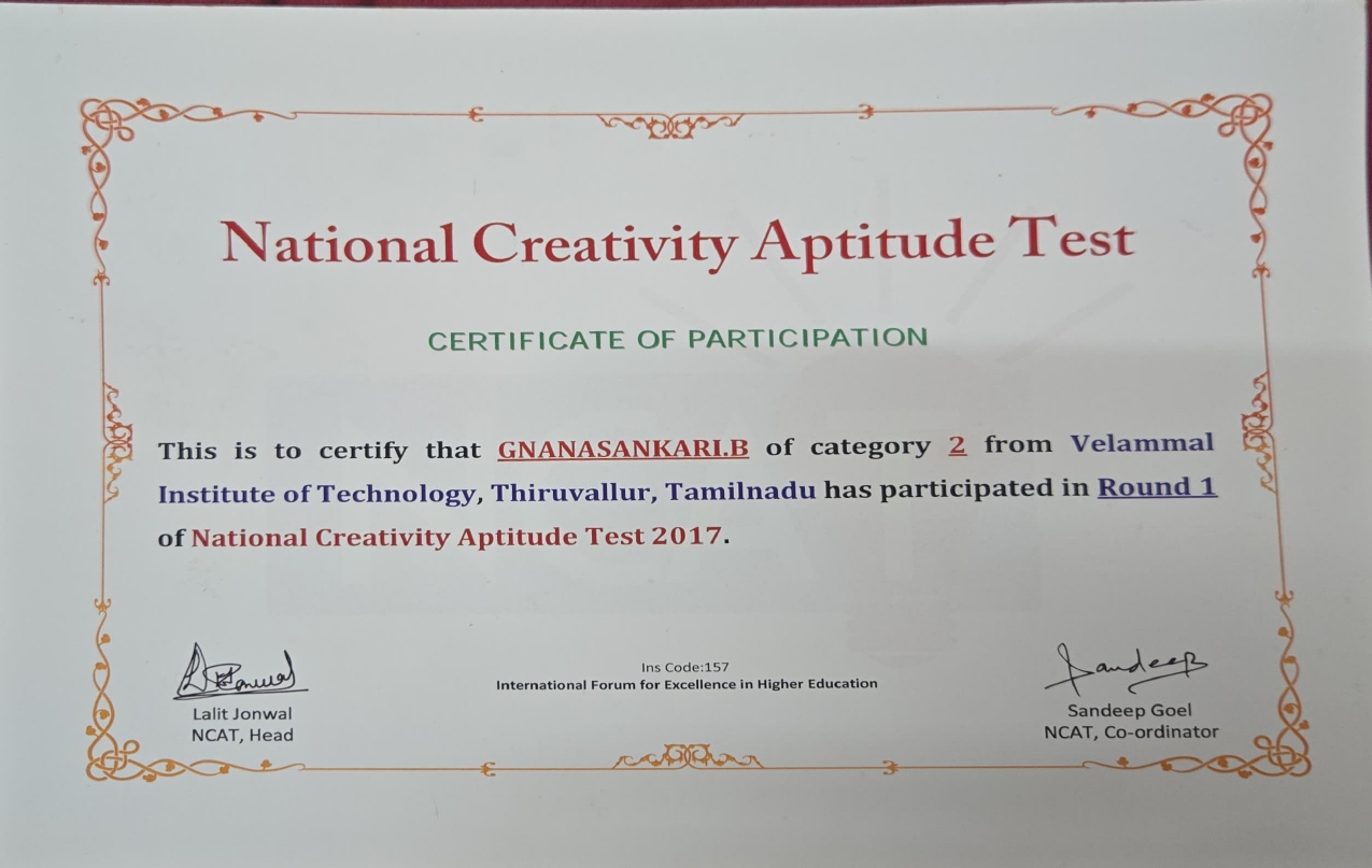 Wrote_NCAT_Category_2_Exam